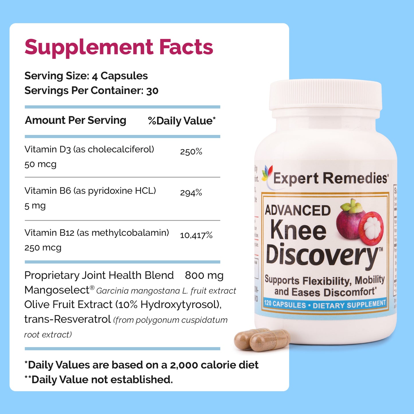 Expert Remedies Advanced Knee Discovery 120 Capsules