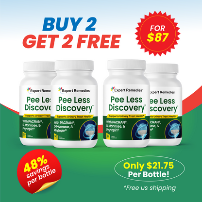 Buy 2 Bottles of Pee Less Discovery get 2 FREE